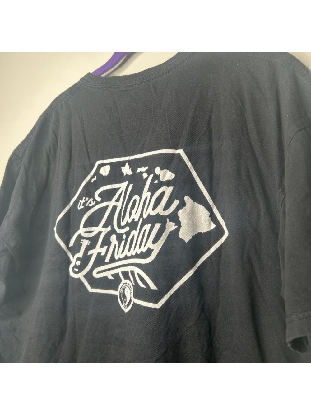 T&C Surf Hawaii Aloha Friday Black Short Sleeve T-Shirt Men's Size X-Large XL